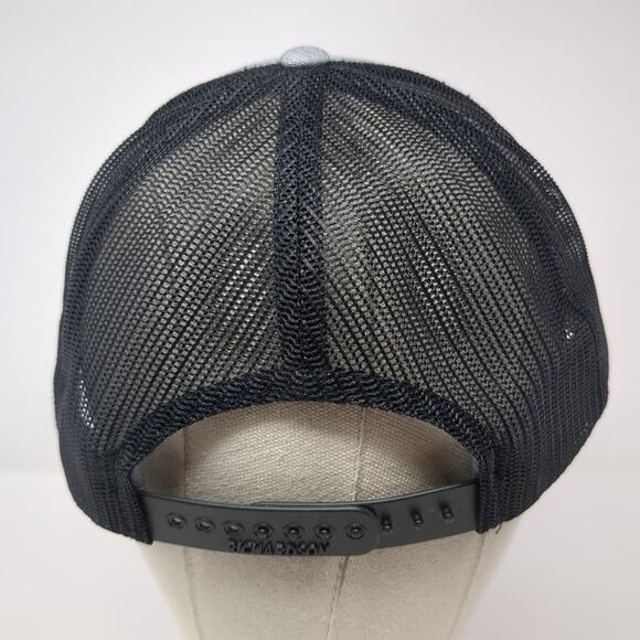YPO Snapback Trucker Hat Gray One Size Adjustable Embroidered 6 Panel Richardson - Picture 6 of 10